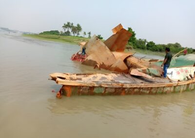 Salvage & Removal of Sunken Bulkhead MV Farhana-Farjana-Ajmir-5 from Karnafuli Channel