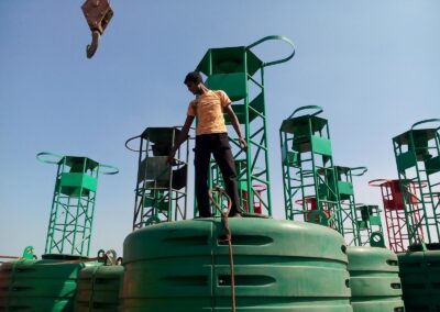Polyethylene Channel Light Buoy Salvage & Re-installation