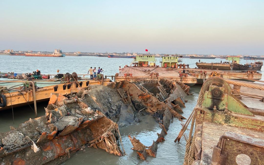 Salvage of MV Tina – Three Sunken Wrecks